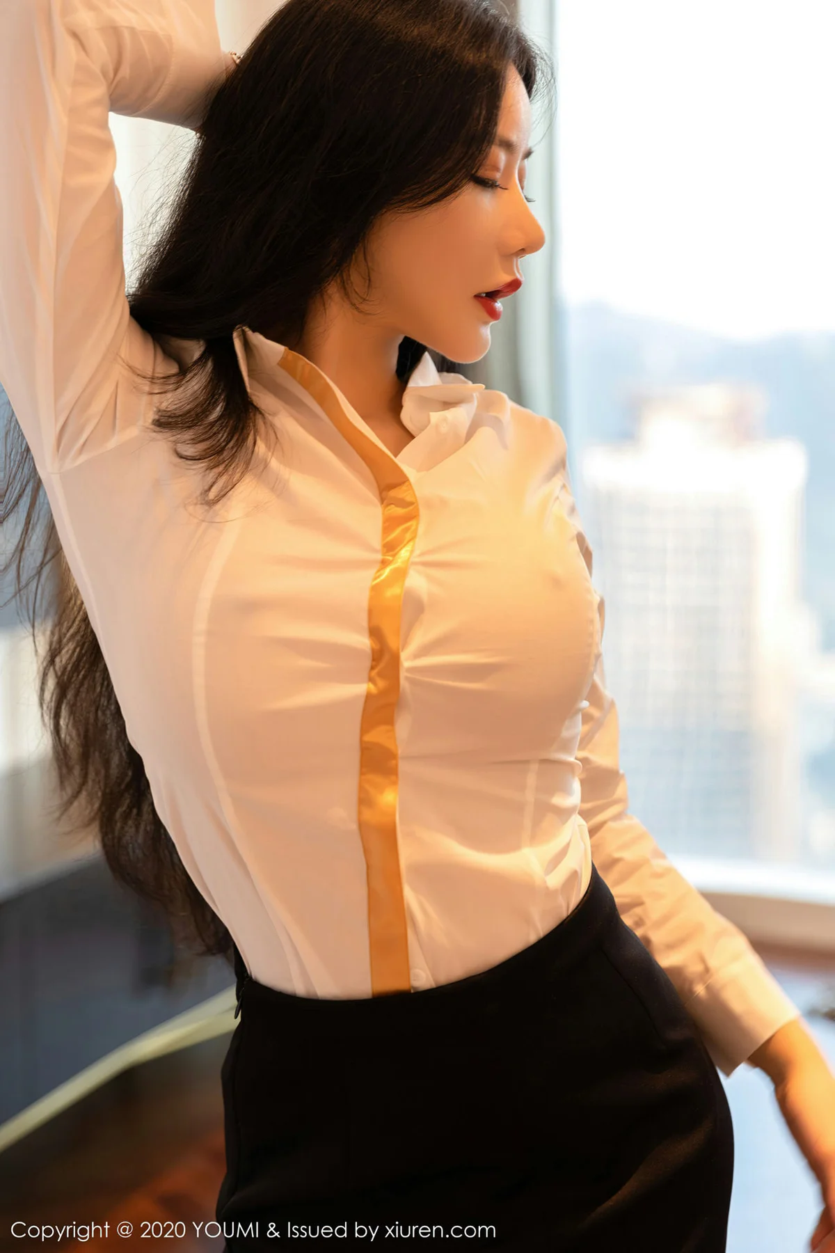 YOUMI 尤蜜荟 Vol.579 超短裙黑丝熟女  心妍小公主 - 9