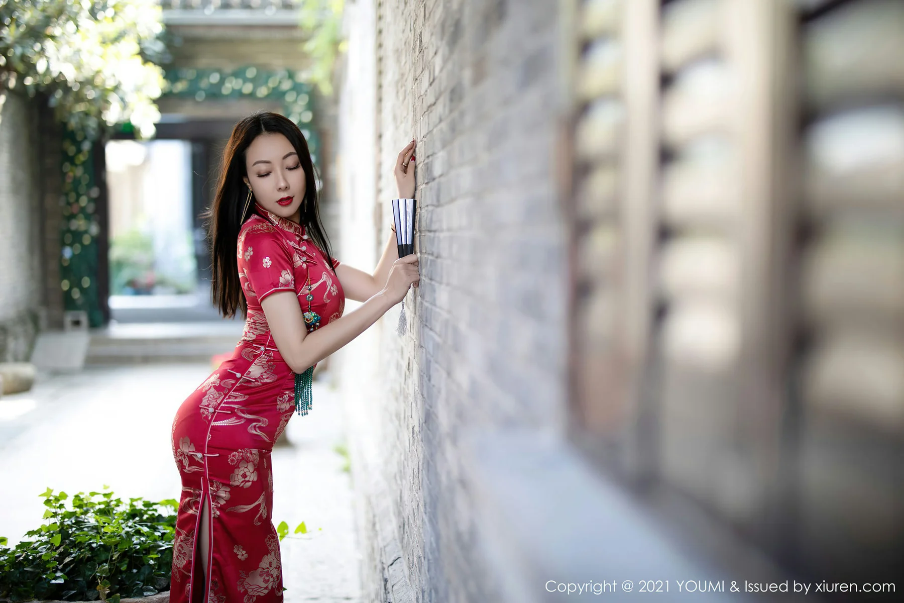 YOUMI 尤蜜荟 Vol.598 韵味旗袍 果儿 - 5
