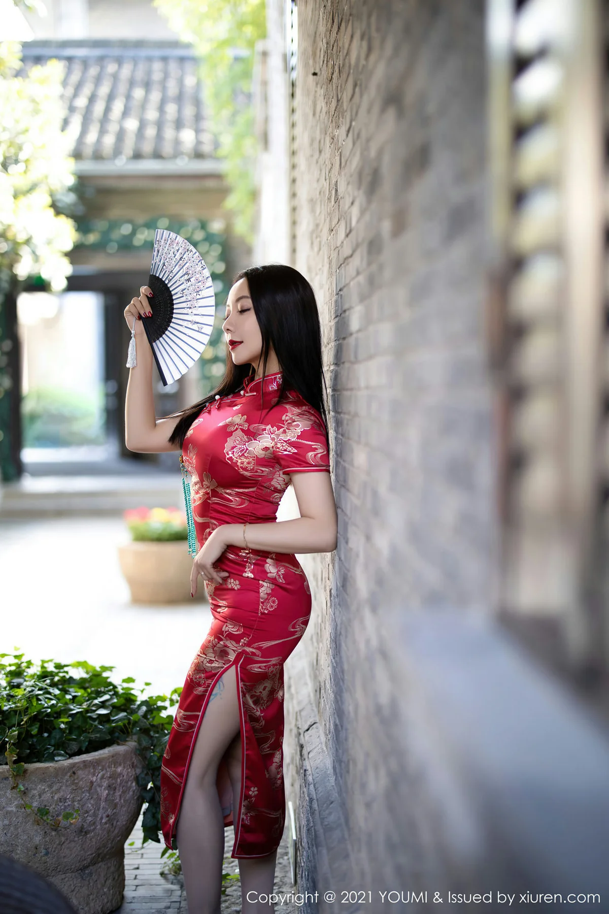 YOUMI 尤蜜荟 Vol.598 韵味旗袍 果儿 - 7