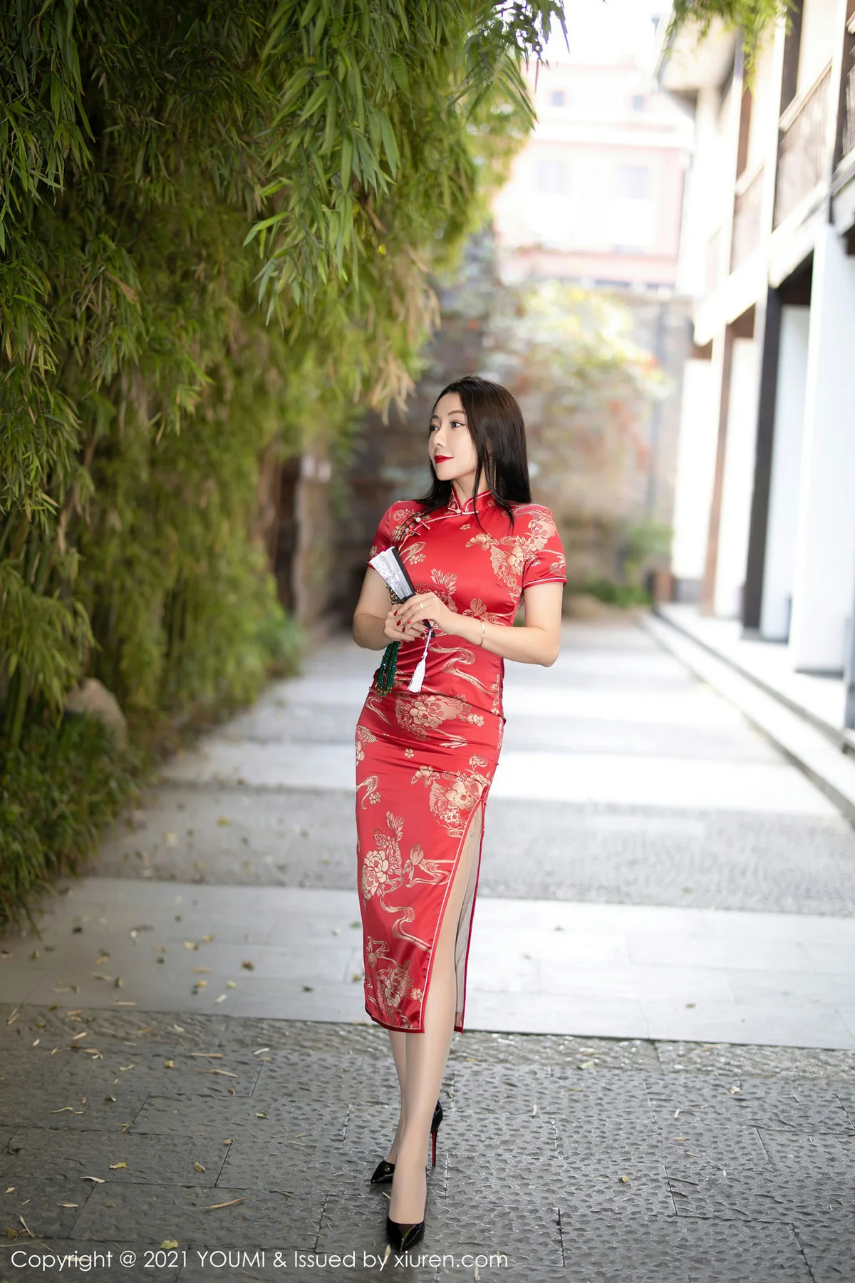 YOUMI 尤蜜荟 Vol.598 韵味旗袍 果儿 - 8