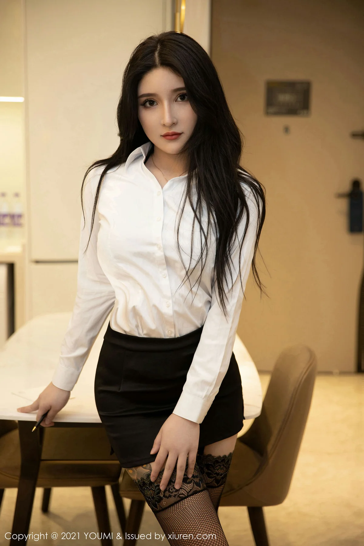 YOUMI 尤蜜荟 Vol.618  性感黑丝 姝姝不是妹妹 - 1