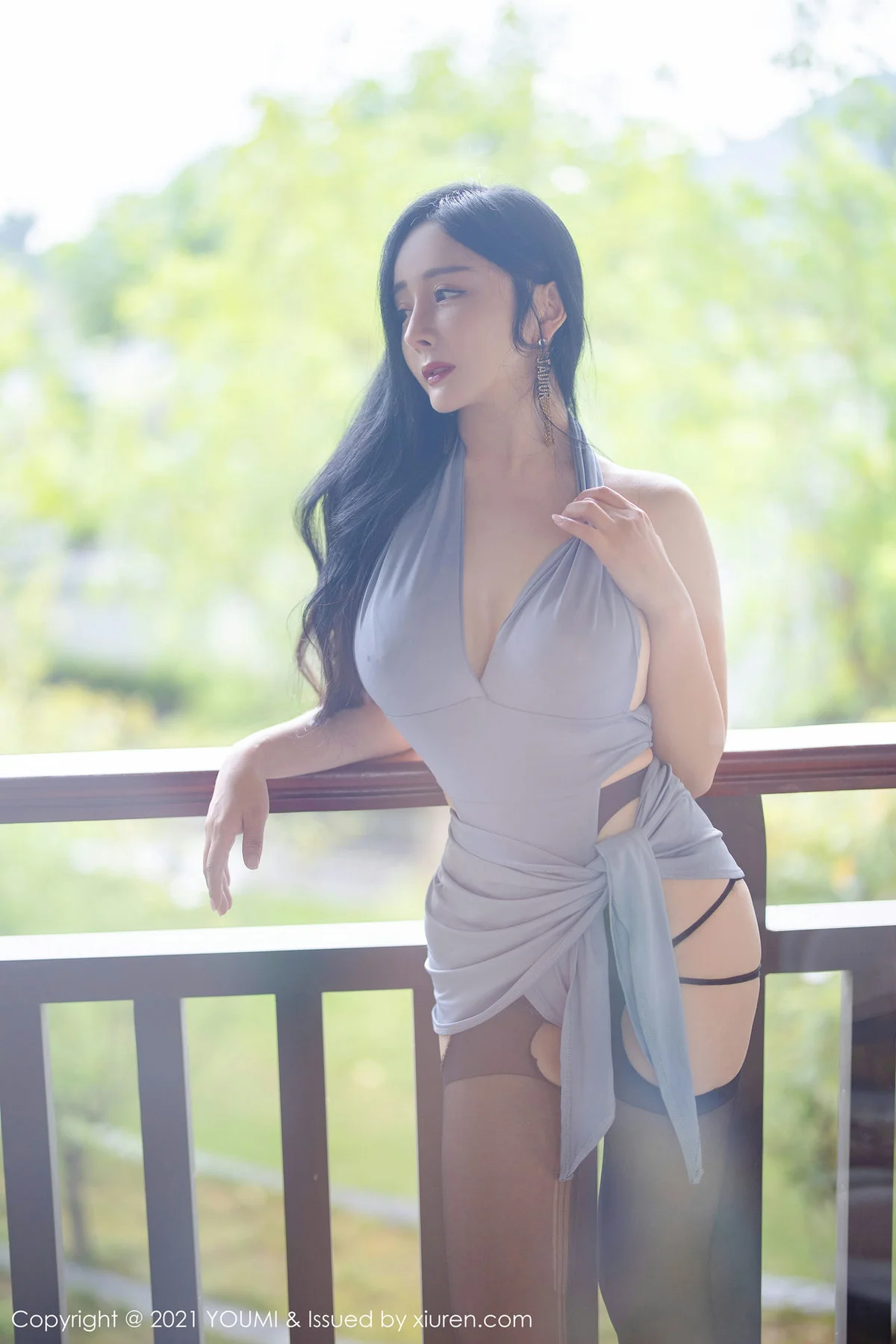 YOUMI 尤蜜荟 Vol.697 黑丝吊袜 允爾 桂林旅拍111 - 4