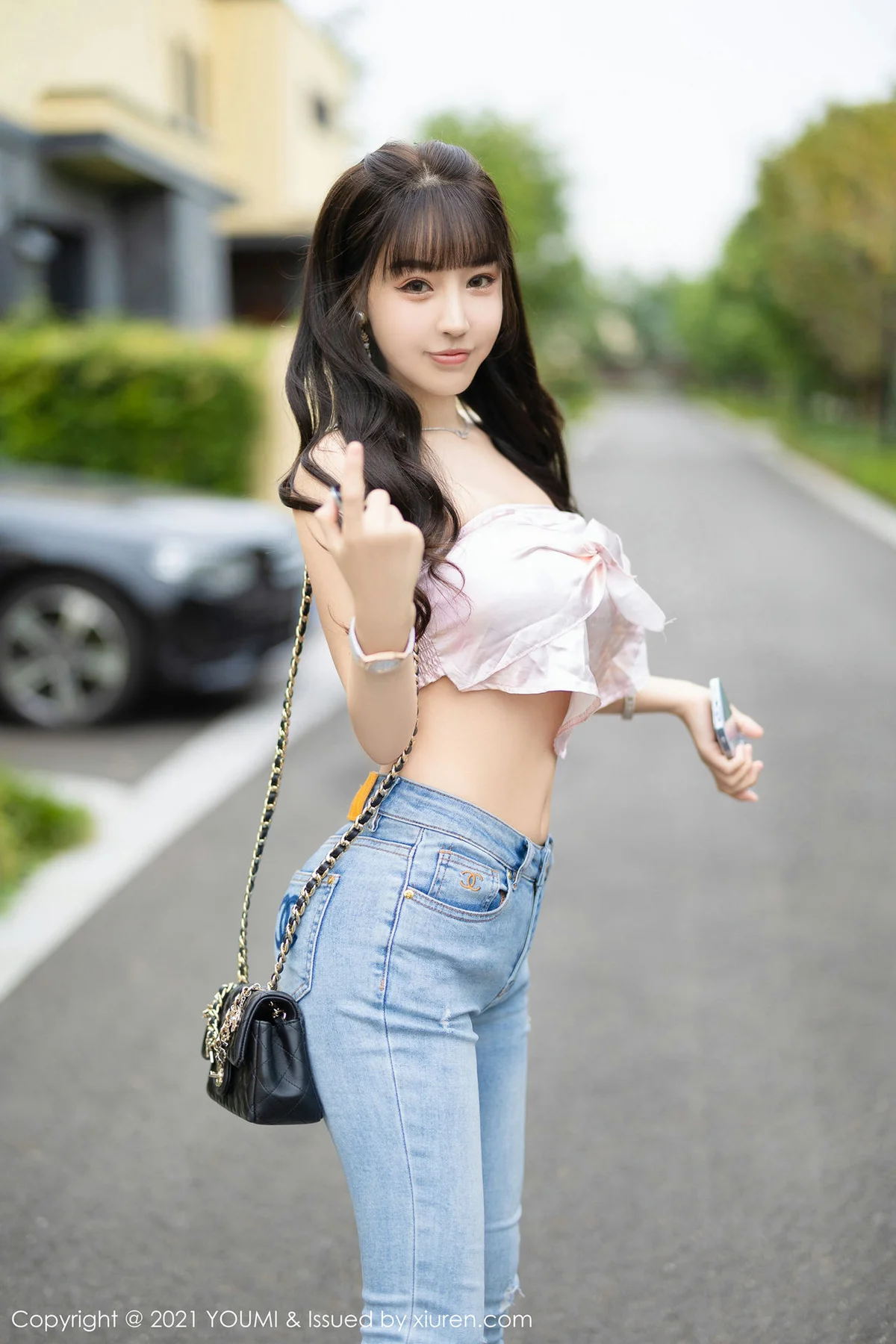 YOUMI 尤蜜荟 Vol.725 户外车内拍摄 朱可儿Flower 成都旅拍33 - 7