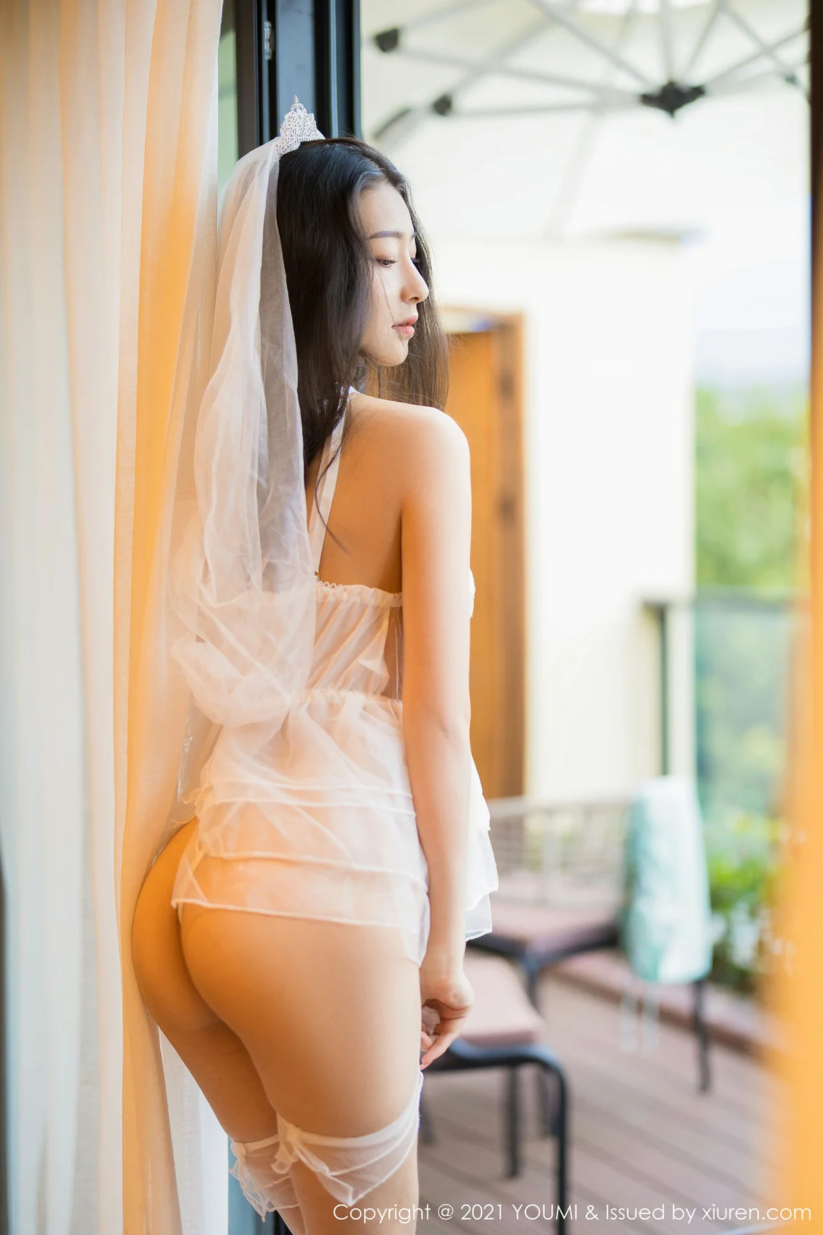 YOUMI 尤蜜荟 Vol.730 轻透白纱  熊小诺 成都旅拍2 - 4