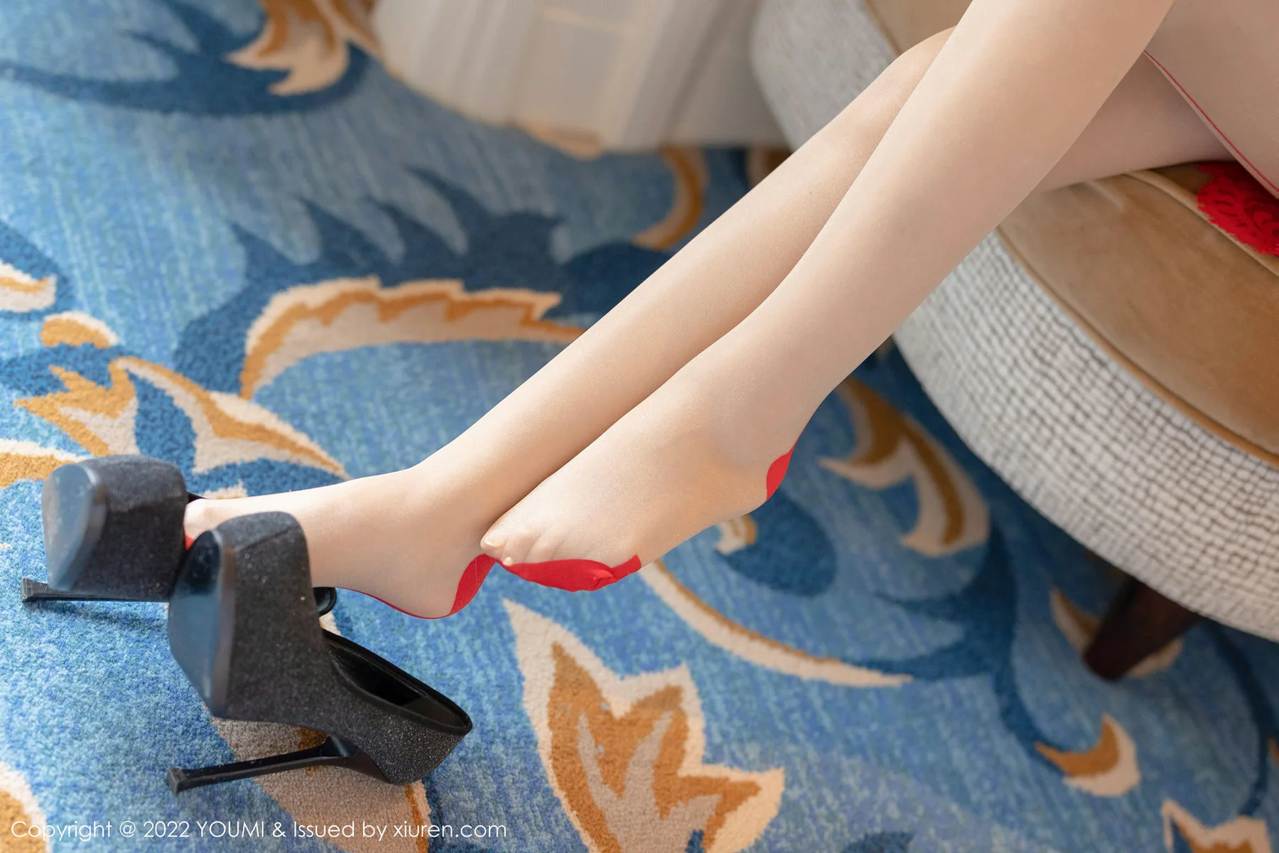 YOUMI 尤蜜荟 Vol.746 红色内衣 允爾 性感写真1 - 2