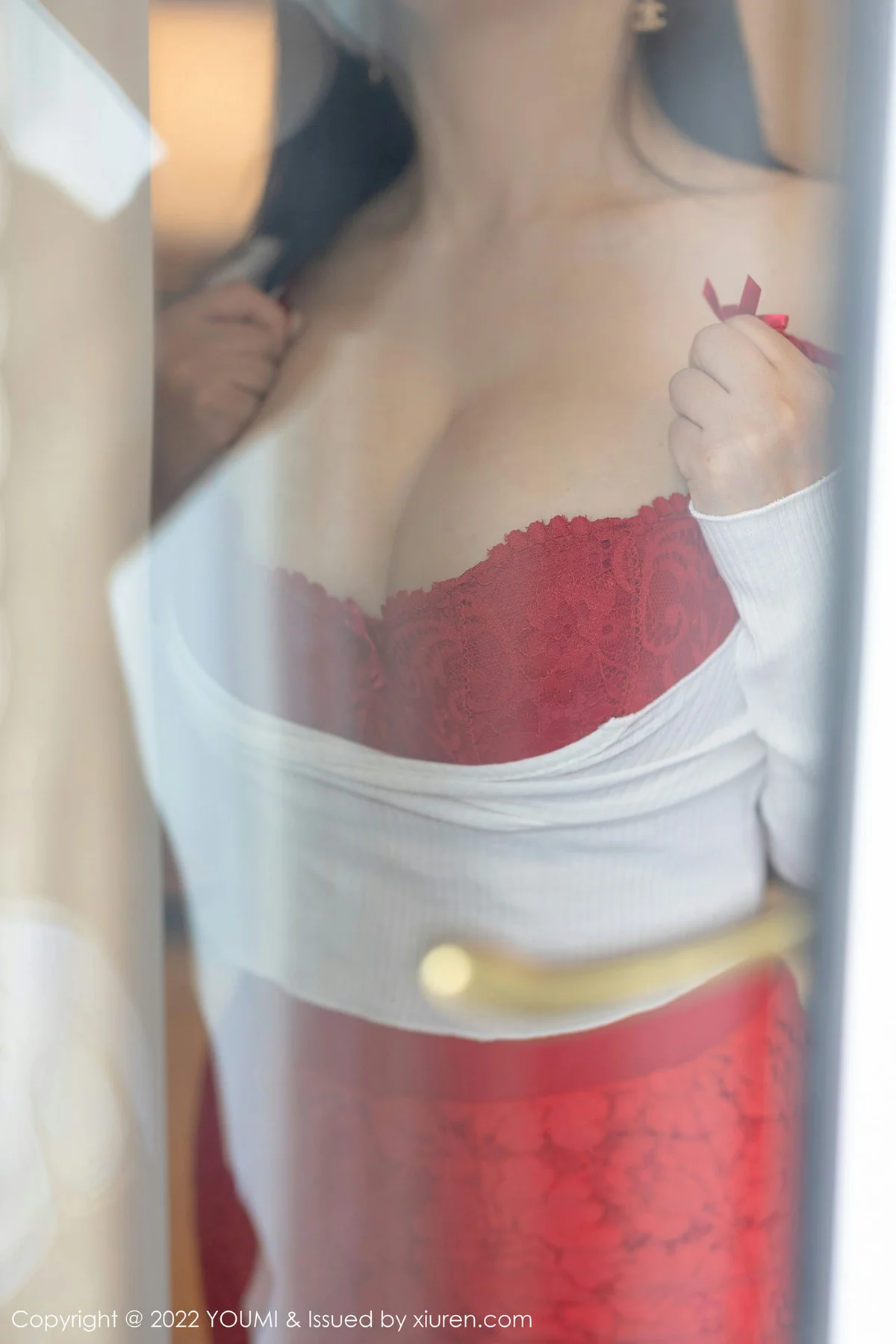 YOUMI 尤蜜荟 Vol.746 红色内衣 允爾 性感写真1 - 9