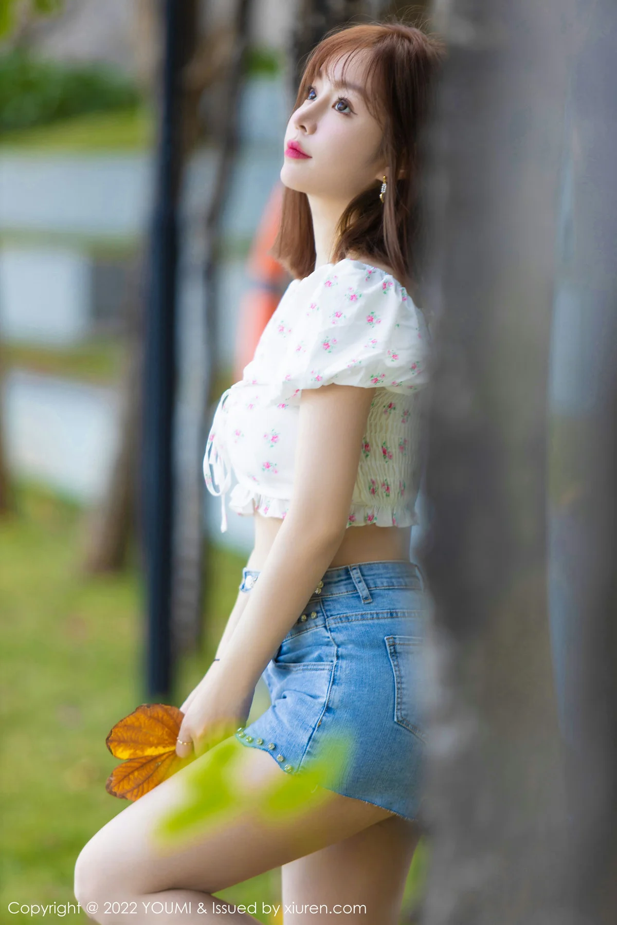 YOUMI 尤蜜荟 Vol.767 白色轻透上衣 王雨纯 三亚旅拍33 - 1