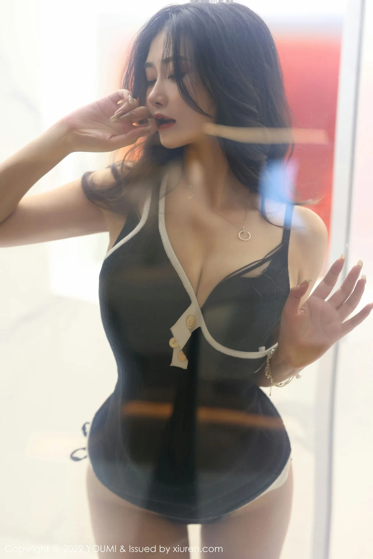 YOUMI 尤蜜荟 Vol.855 laura阿姣 黑色蕾丝内衣性感写真 - 6