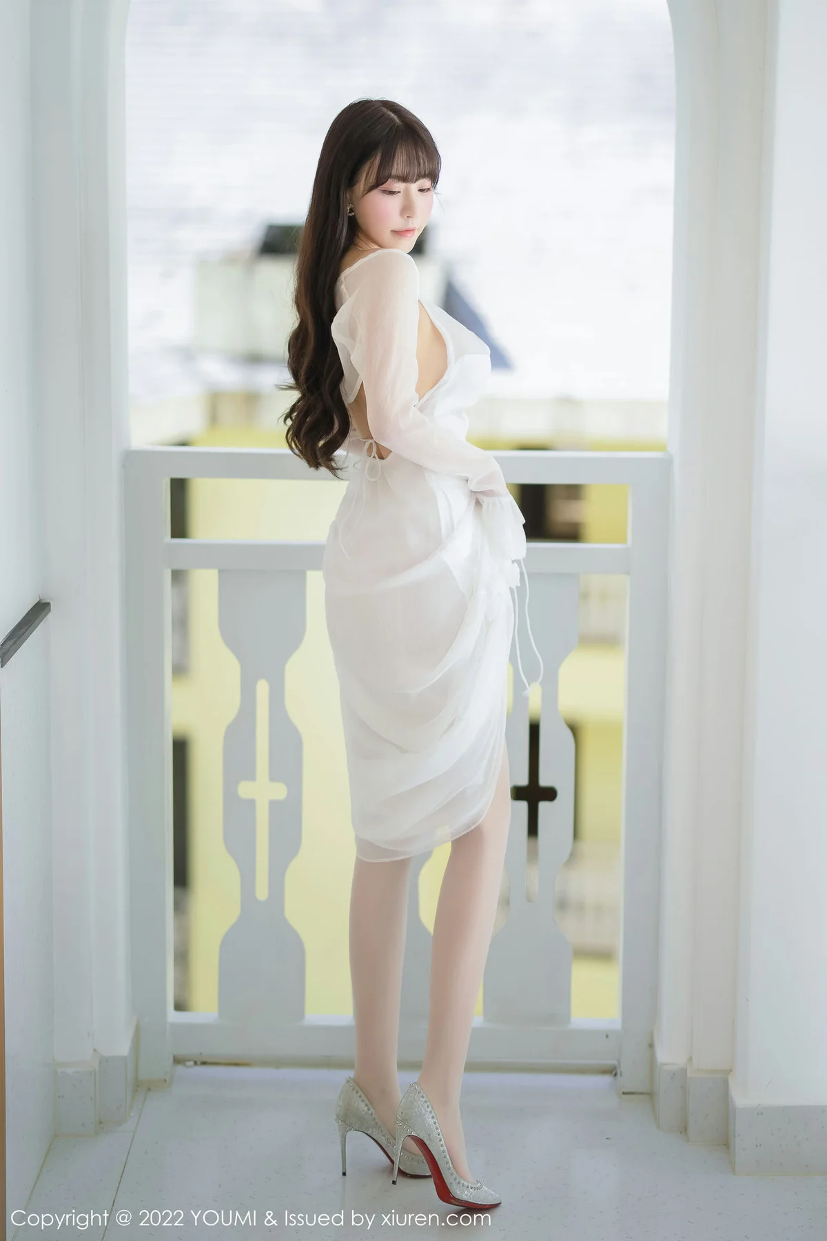 YOUMI 尤蜜荟 Vol.856 朱可儿Flora 娇柔丰满白色丝袜西双版纳... - 8