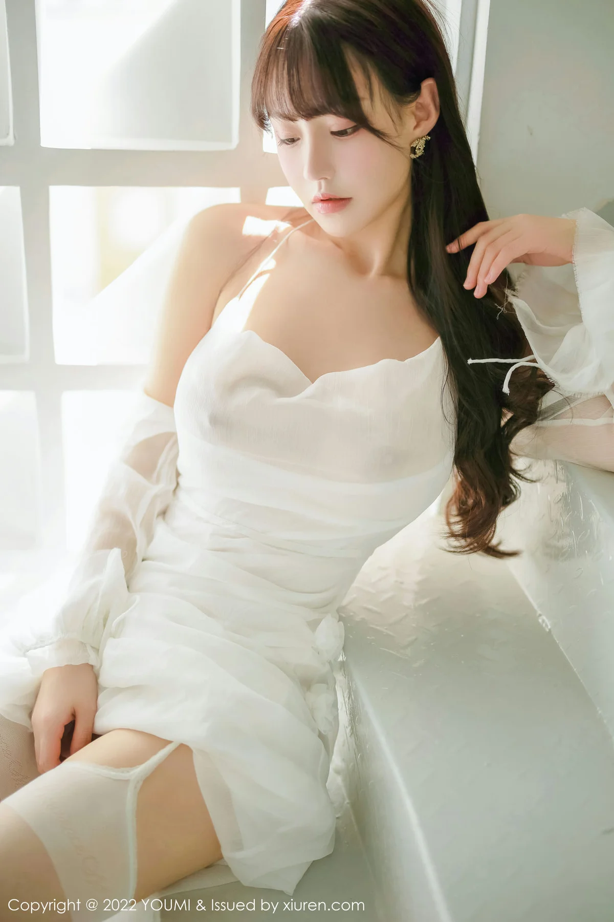 YOUMI 尤蜜荟 Vol.856 朱可儿Flora 娇柔丰满白色丝袜西双版纳... - 1