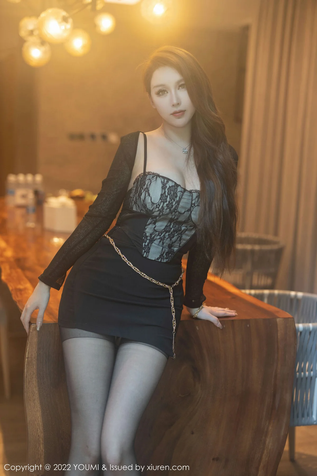 YOUMI 尤蜜荟 Vol.883 Egg-尤妮丝Egg 魅惑黑丝海南万宁旅拍 - 1
