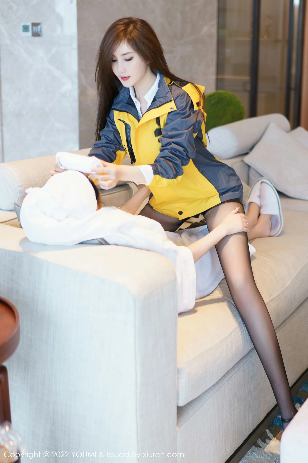 YOUMI 尤蜜荟 Vol.884 Carol周妍希 外卖配送员角色扮演三亚旅拍 - 8