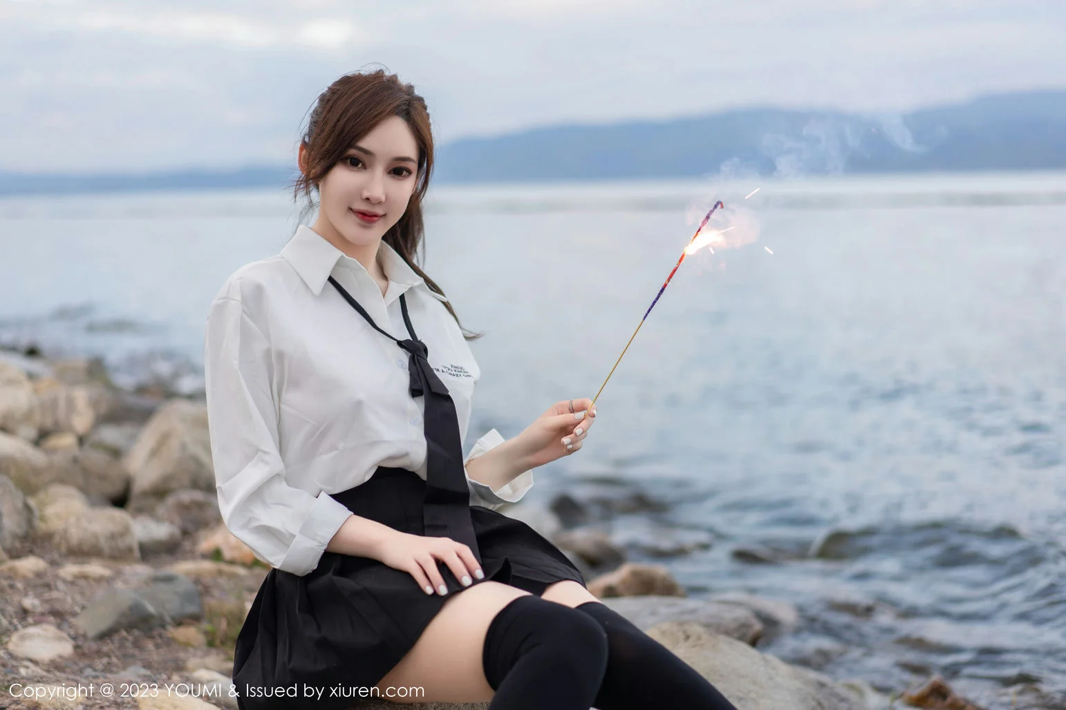 YOUMI 尤蜜荟 Vol.903 Carol周妍希 黑色长筒袜大理旅拍1 - 1