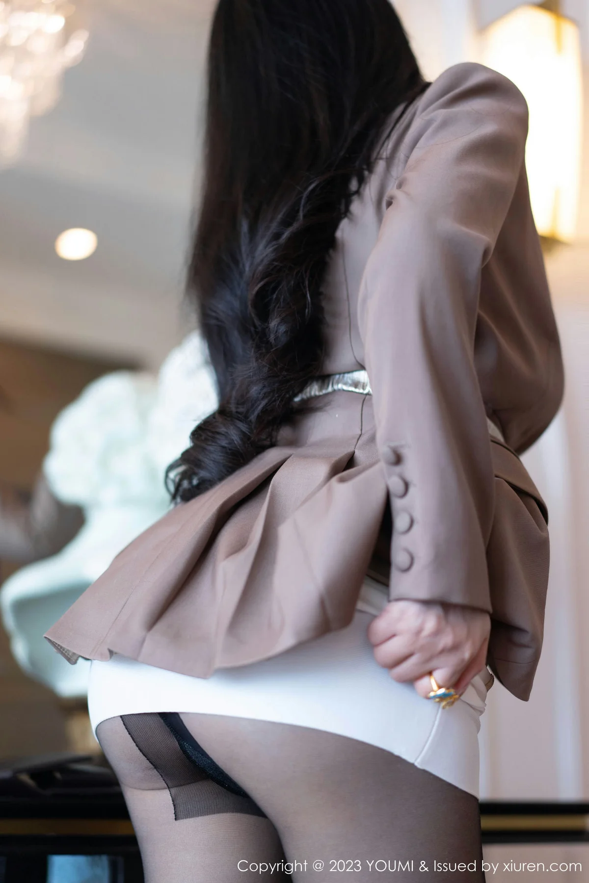 YOUMI 尤蜜荟 Vol.950 允爾 魅惑黑丝性感写真11 - 1