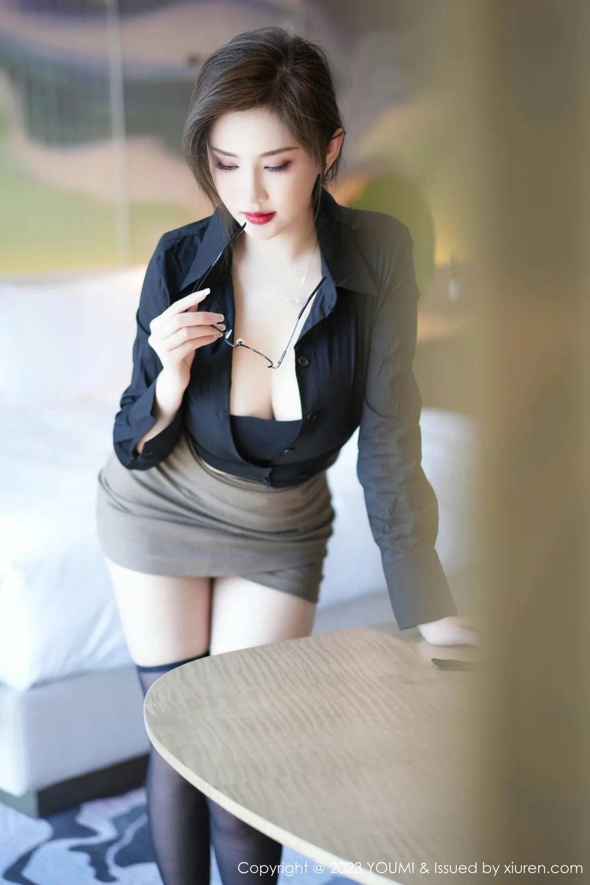 YOUMI 尤蜜荟 Vol.968 Carol周妍希 魅惑黑丝性感私房33 - 3