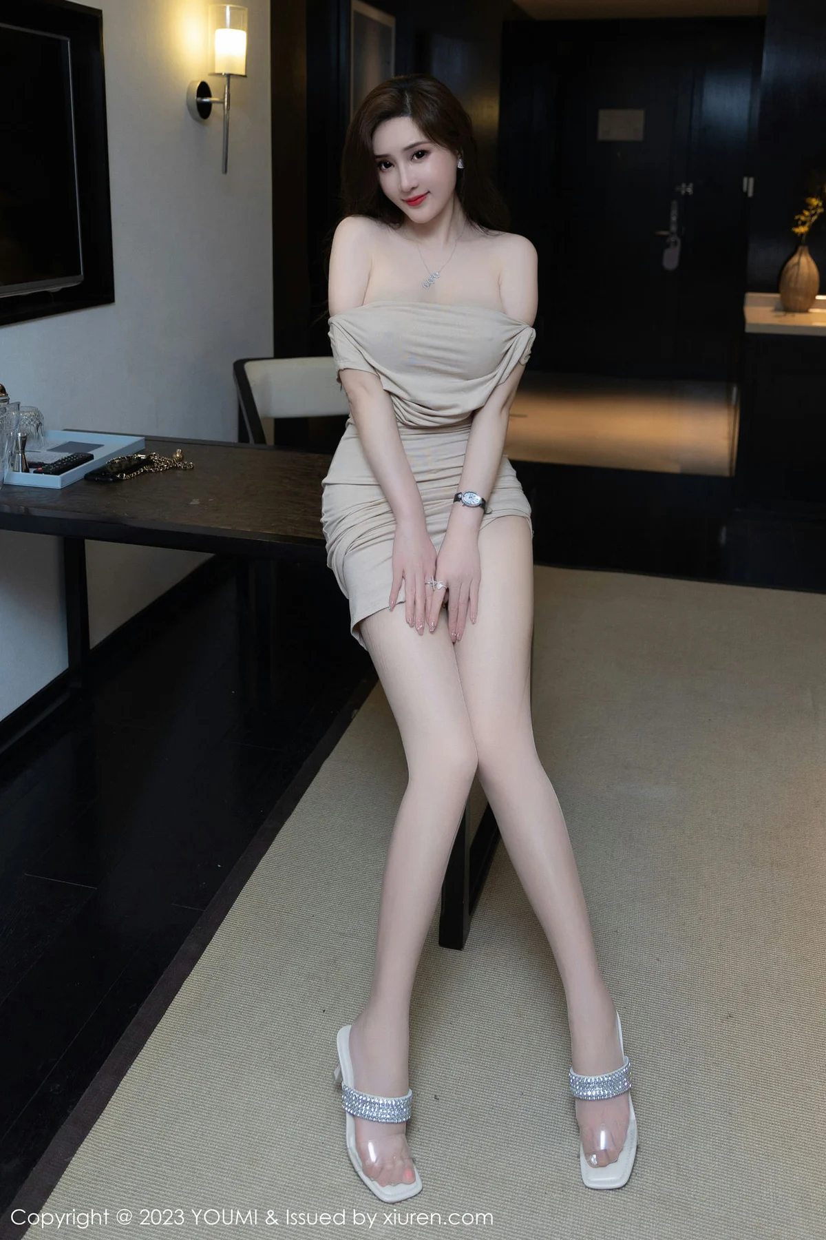 YOUMI 尤蜜荟 Vol.976 Carol周妍希 诱人原色丝袜性感私房222 - 1