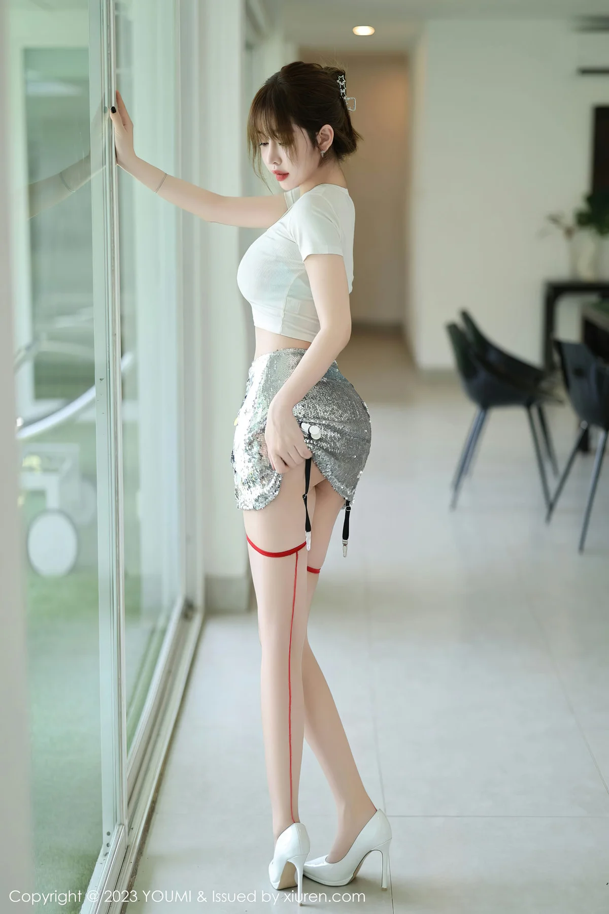 YOUMI 尤蜜荟 Vol.979 王雨纯 黑色薄纱透明内衣普吉岛旅拍1 - 2