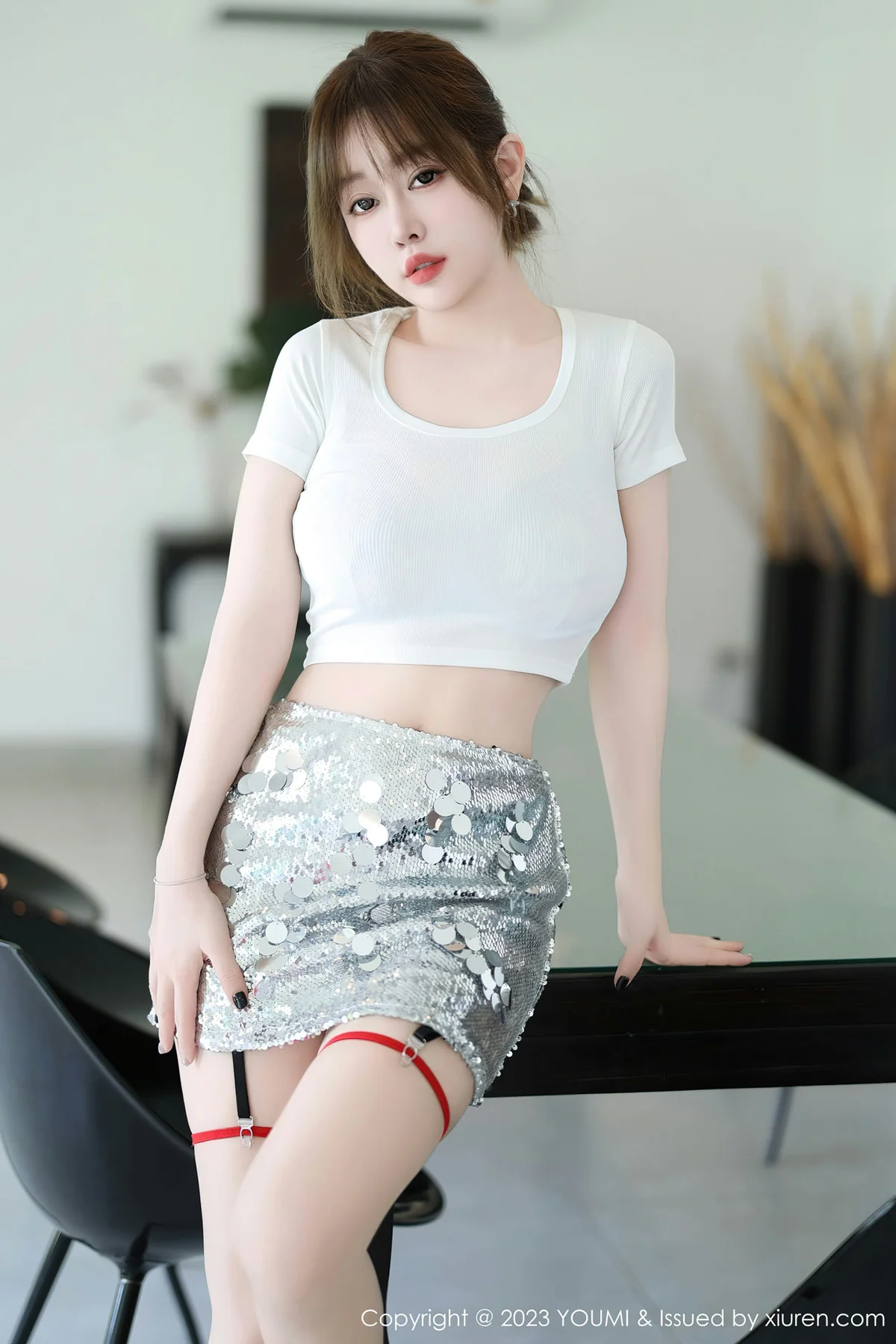 YOUMI 尤蜜荟 Vol.979 王雨纯 黑色薄纱透明内衣普吉岛旅拍1 - 5