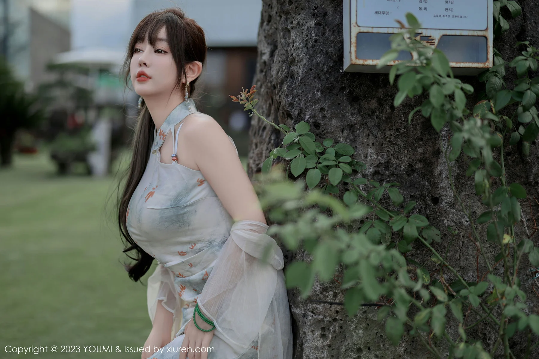 YOUMI 尤蜜荟 Vol.983 王雨纯 长款旗袍济州岛旅拍1 - 9