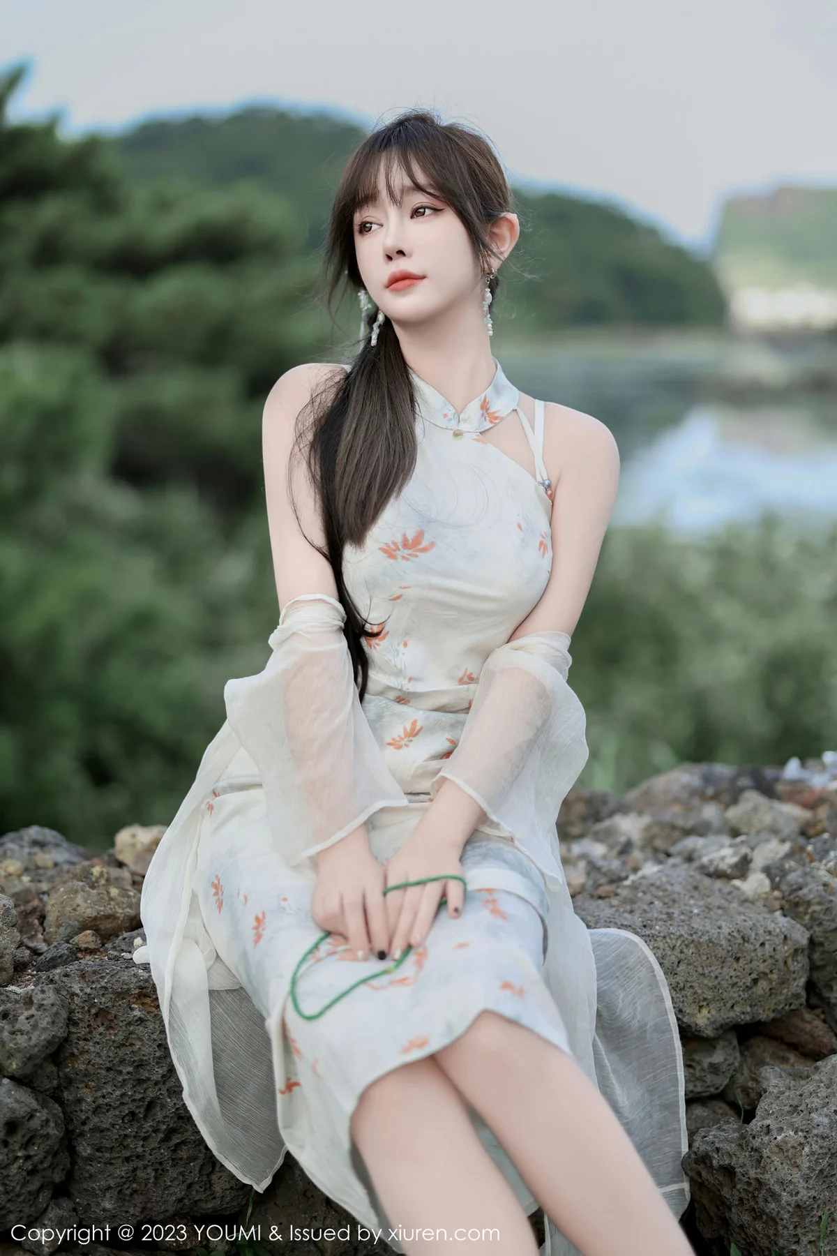 YOUMI 尤蜜荟 Vol.983 王雨纯 长款旗袍济州岛旅拍1 - 6