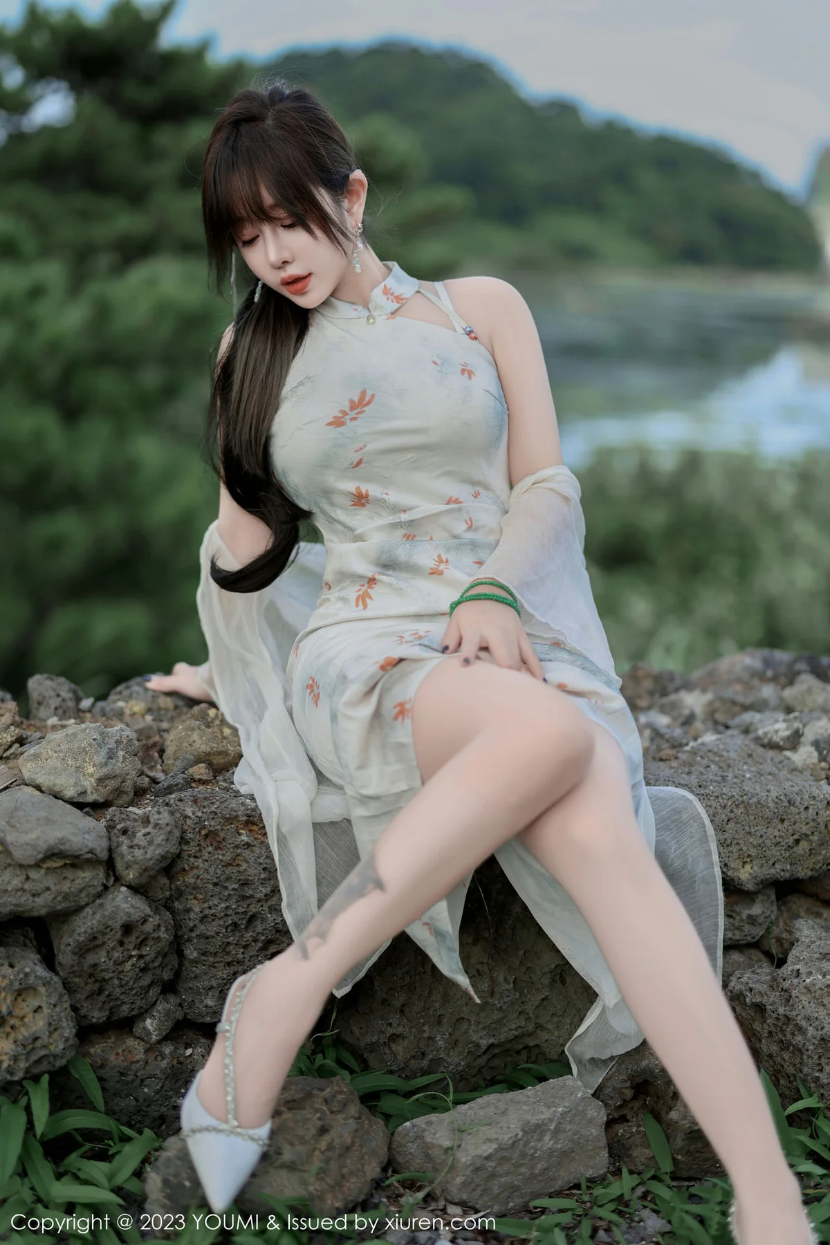 YOUMI 尤蜜荟 Vol.983 王雨纯 长款旗袍济州岛旅拍1 - 7