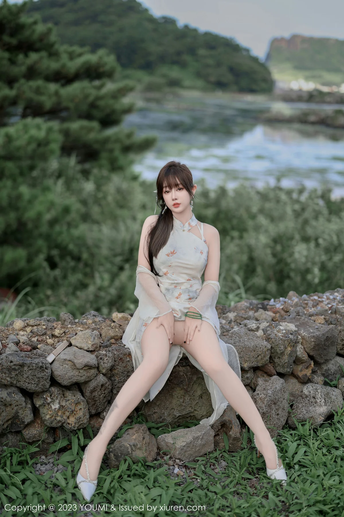 YOUMI 尤蜜荟 Vol.983 王雨纯 长款旗袍济州岛旅拍1 - 9