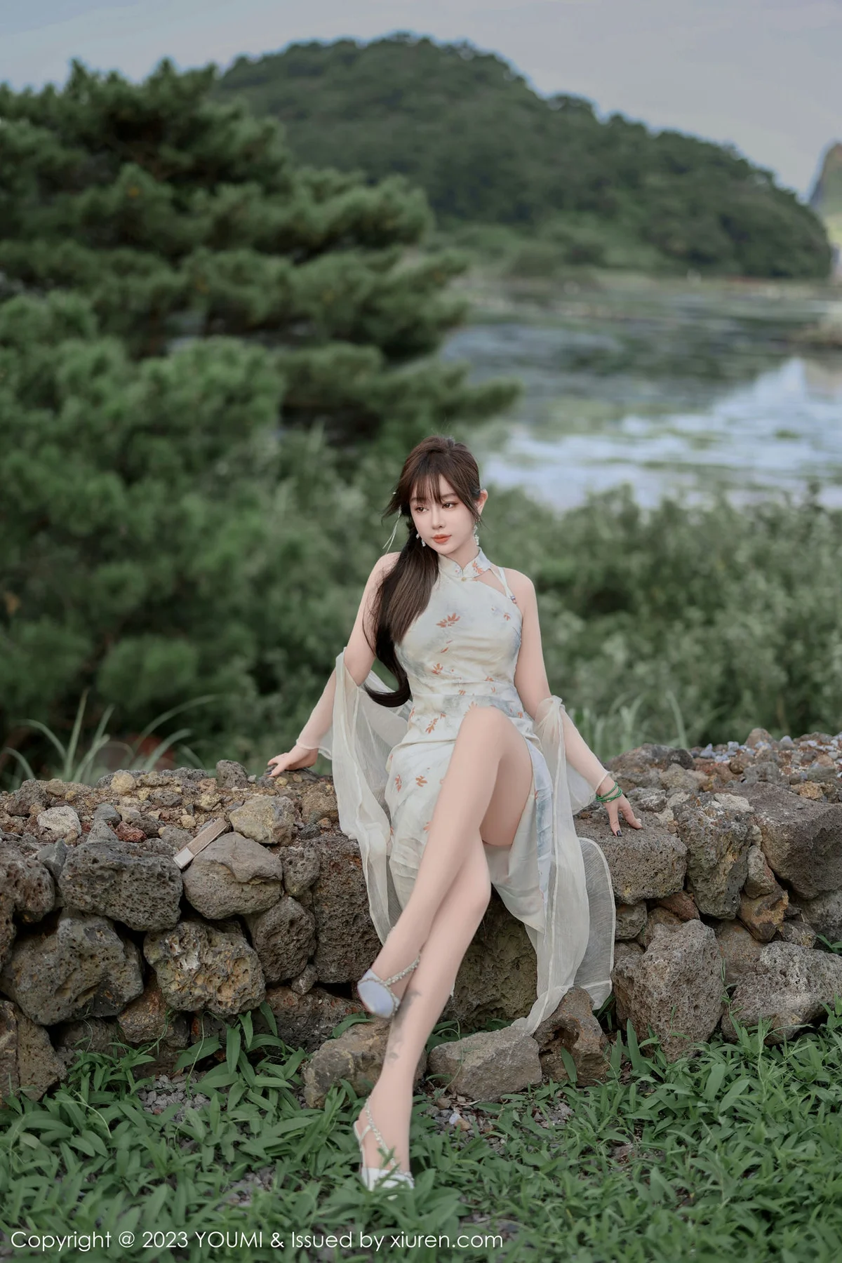 YOUMI 尤蜜荟 Vol.983 王雨纯 长款旗袍济州岛旅拍1 - 10