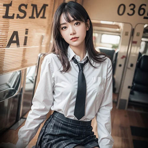 AIG  No.036 电车短发美女写真