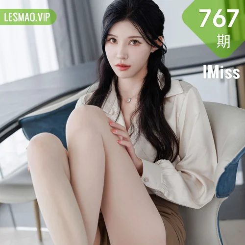 IMiss 爱蜜社 Vol.767  泥鳅鳅 杏色短裙酒店场景拍摄3