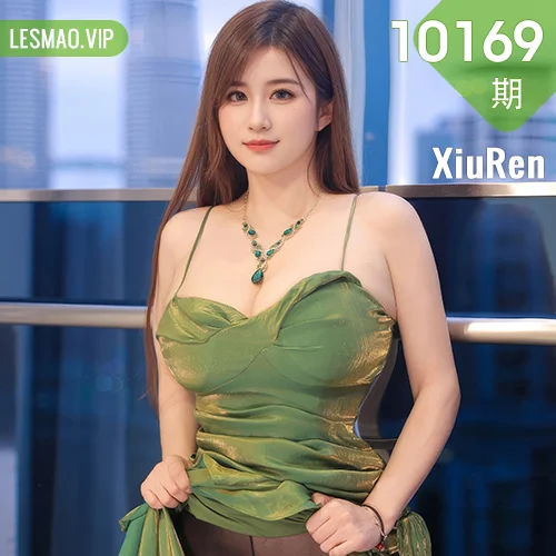 XiuRen 秀人 No.10169 小肉肉咪 绿色连衣短裙