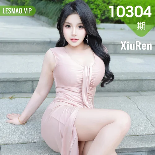 XiuRen 秀人 No.10304 麦田 街拍粉色连衣裙