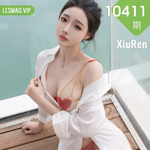 XiuRen 秀人 No.10411 小逗逗 红色情趣内衣白衬衫