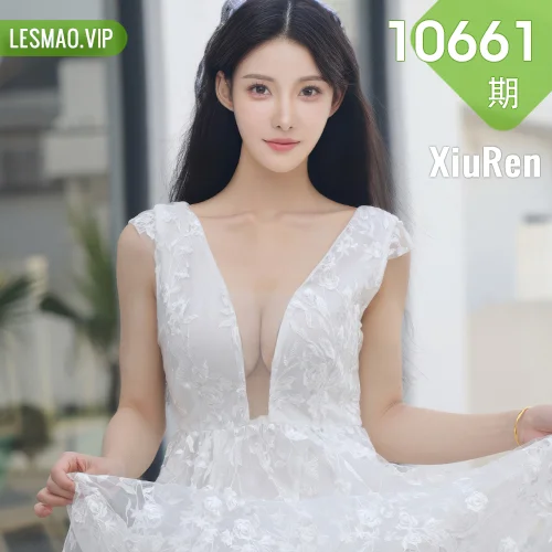 XiuRen 秀人 No.10661 梨霜儿 白色婚纱诱人白色丝袜