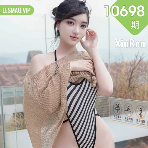 XiuRen 秀人 No.10698 白露lulu 黑白色比基尼