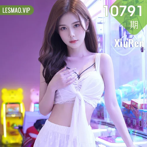 XiuRen 秀人 No.10791 拍黄瓜girl 白色连衣裙