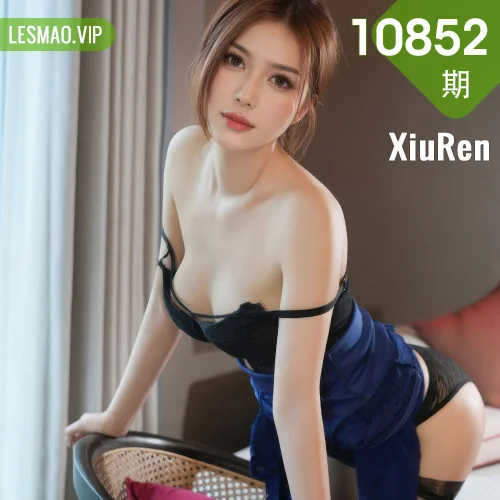 XiuRen 秀人 No.10852 白芷yy街拍蓝色连衣紧身短裙