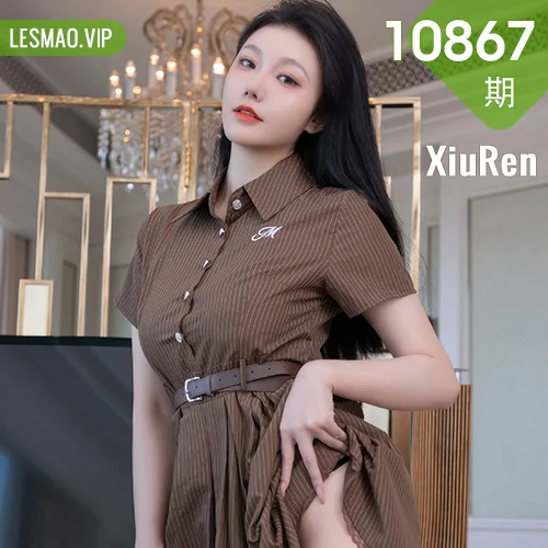 XiuRen 秀人 No.10867 安然anran 深色连衣短裙