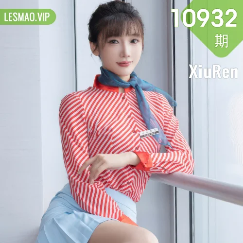 XiuRen 秀人 No.10932 陆萱萱 空姐紫色蕾丝内衣