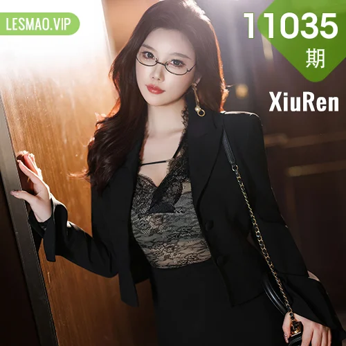 XiuRen 秀人 No.11035 CHENCHEN 黑色情趣内衣旅拍