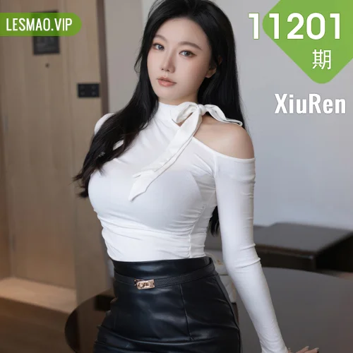 XiuRen 秀人 No.11201 安然anran 黑色皮裙黑丝长腿