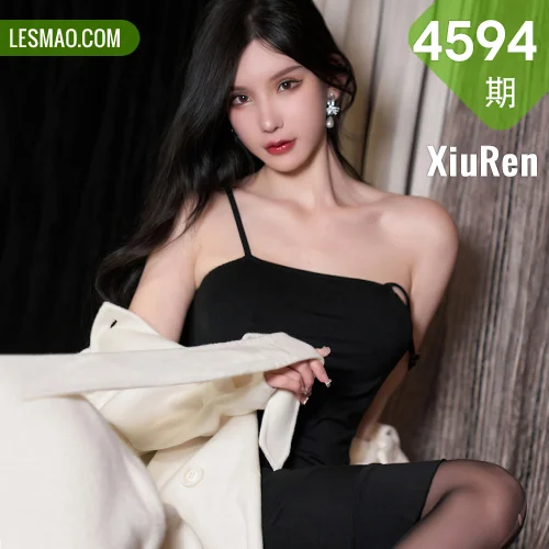 XiuRen 秀人 No.4594 黑色连衣吊裙 周于希Sally 三亚旅拍111