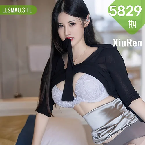 XiuRen 秀人 No.5829 诗诗kiki 浅色蕾丝内衣性感写真2
