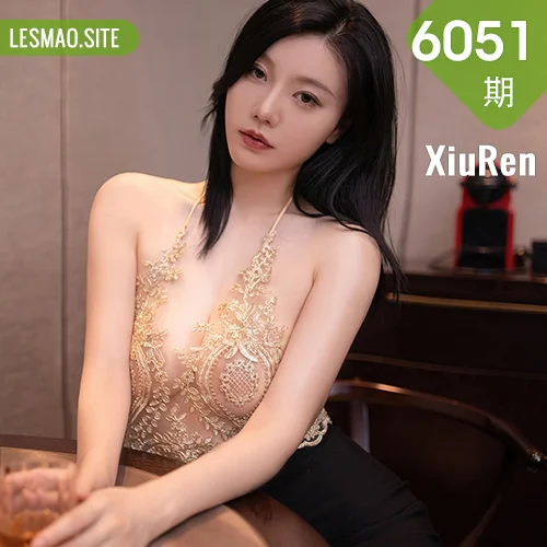 XiuRen 秀人 No.6051 安然anran 金色蕾丝内衣性感写真