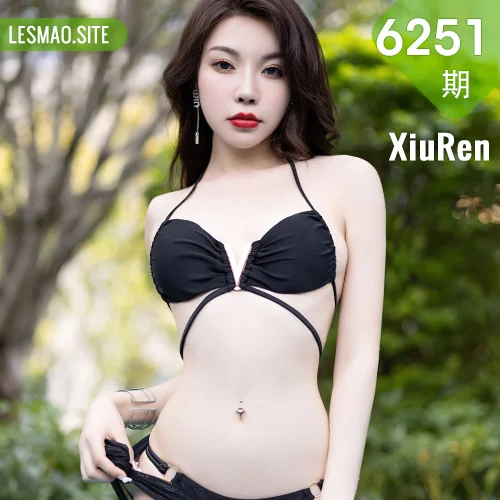 XiuRen 秀人 No.6251 徐莉芝Booty 黑色比基尼性感写真