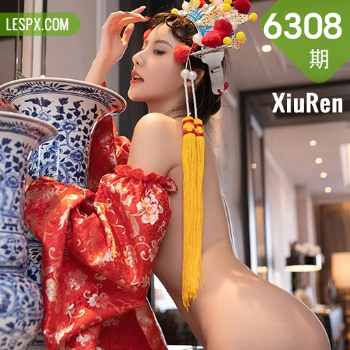 XiuRen 秀人 No.6308 就是阿朱啊 喜庆花嫁主题澳门旅拍111