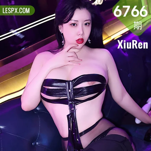 XiuRen 秀人 No.6766 王婉悠Queen 黑色情趣服饰性感写真1