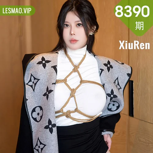 XiuRen 秀人 No.8390 白茹雪 白色轻透上衣性感写真111