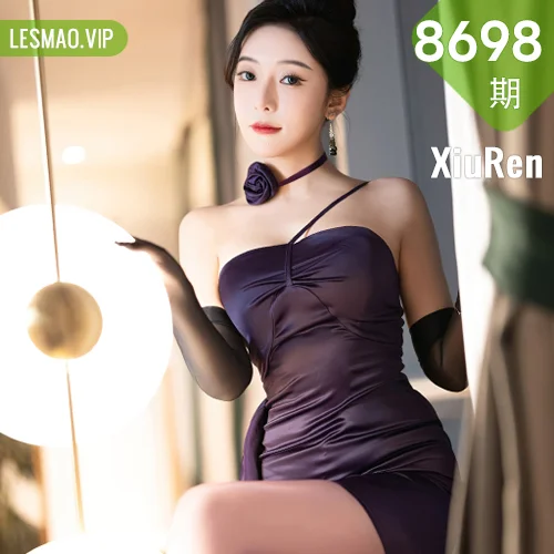 XiuRen 秀人 No.8698 王馨瑶yanni 紫色丝袜性感写真1