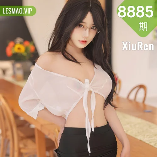 XiuRen 秀人 No.8885 桃妖夭 白色轻透上衣性感写真11