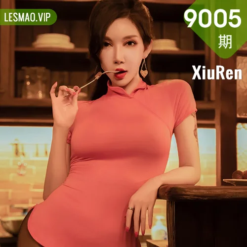 XiuRen 秀人 No.9005 陈怡曼 红色布兜长腿御姐